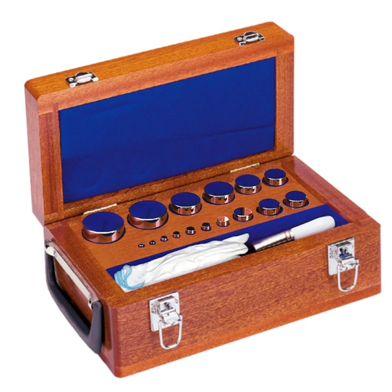 Cylinder Weights, Set (1 g - 5 kg), Wooden Box