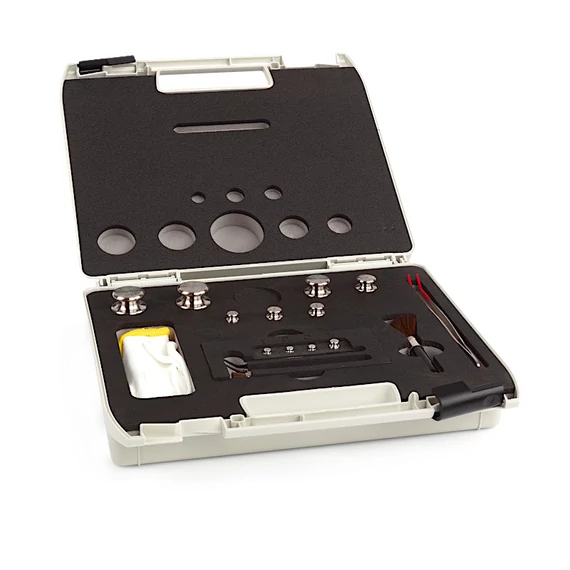 F1 Mass Standard - Knob Weights Without Adjustment Chamber, Set (1 g - 5 kg), Plastic Box