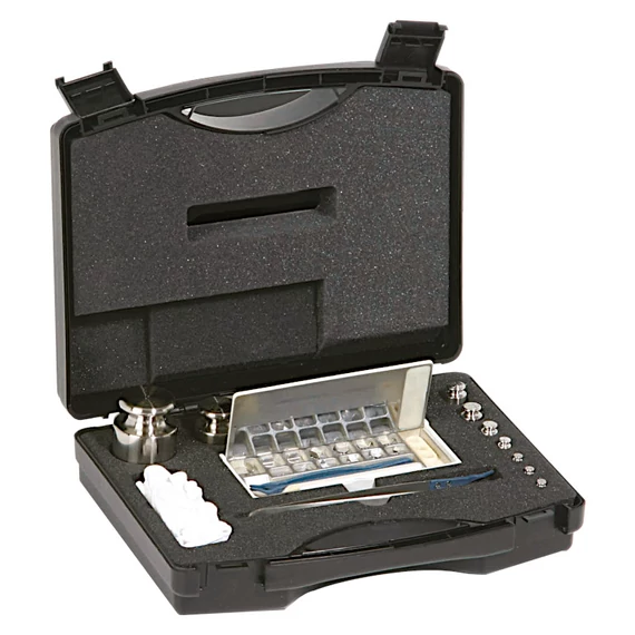 F1 Mass Standard - Knob Weights Without Adjustment Chamber, Set (1 mg - 50 g), Plastic Box