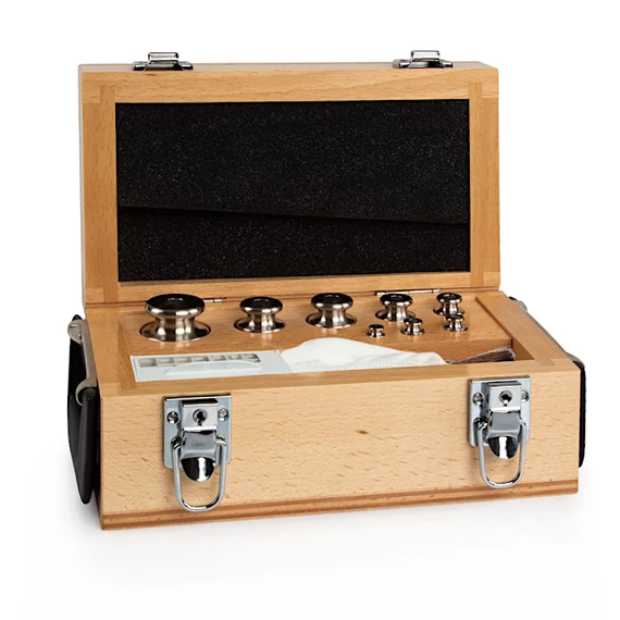 Cylindrical Weights, Set (1 mg - 500 g), Wooden Box