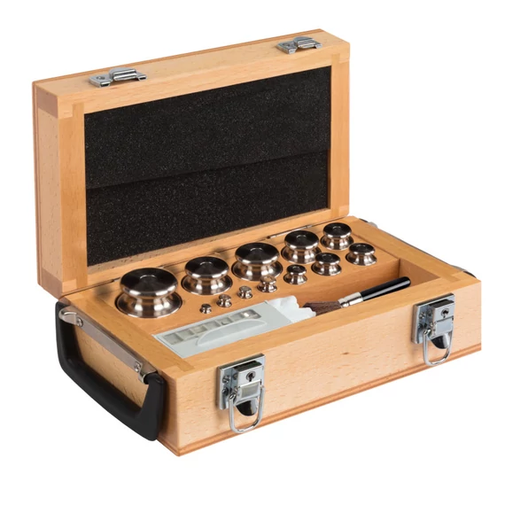 Cylindrical Weights, Set (1 mg - 5 kg), Wooden Box