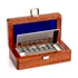Kép 4/4 - Flat polygonal sheets, Set (1 mg - 500 mg), Wooden Box