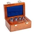 Kép 1/2 - F1 Mass Standard - Knob Weights Without Adjustment Chamber, set (1 g - 200 g), Wooden Box