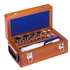 Kép 1/2 - F1 Mass Standard - Knob Weights Without Adjustment Chamber, Set (1 g - 5 kg), Wooden Box