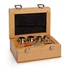 Kép 1/2 - F2 Mass Standard - Knob Weights With Adjustment Chamber, Set (1 g - 100 g), Wooden Box