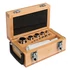 Kép 1/2 - F2 Mass Standard - Knob Weights With Adjustment Chamber, Set (1 g - 500 g), Wooden Box