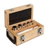 Kép 1/2 - F2 Mass Standard - Knob Weights With Adjustment Chamber, Set (1 g - 2 kg), Wooden Box