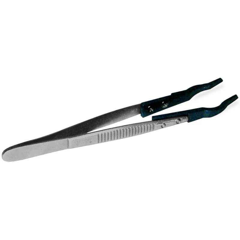 200 mm tweezers with carbon fiber tip for mass standards up to 200 g